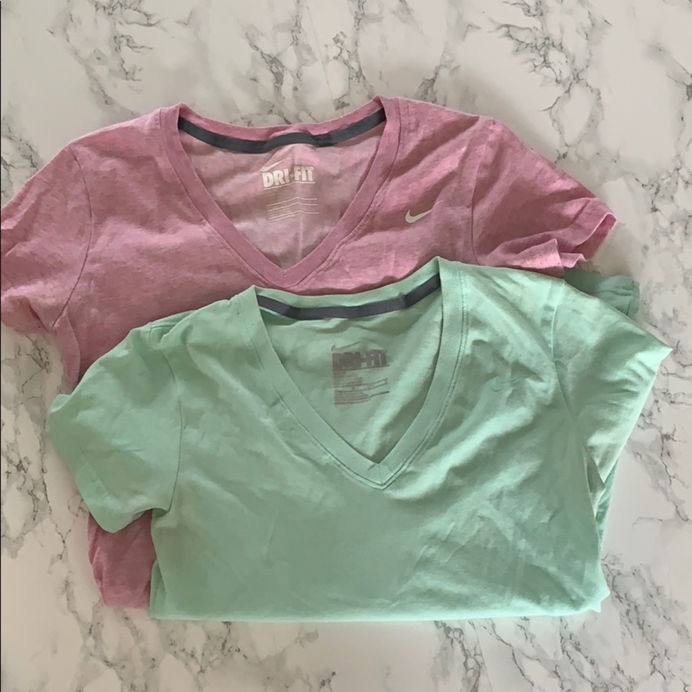 2 Nike dry fit t shirts